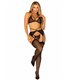 3tlg. Set mit BH, Strumpfhalter und String im floralem Design | Leg Avenue