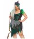 Hexen-Kostüm Wicked Witch für Damen, schwarz-grün Queen Size | Leg Avenue