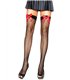 Fishnet Strümpfe mit schwarzen Schleifchen | Leg Avenue