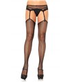 Strumpfhalter mit verspieltem Bund und Strümpfen | Leg Avenue