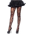 Fischnetzstrumpfhose mit Totenköpfen - Dia De Las Muertos - Queen Size | Leg Avenue