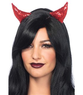 Sequin devil horns