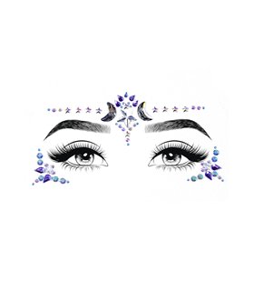 Mystic face jewels sticker