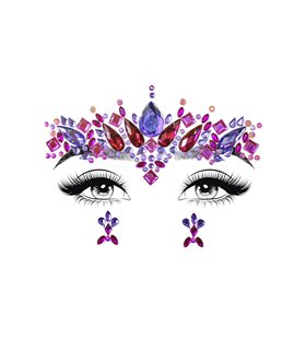 Elektra face jewels sticker