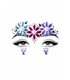 Dahlia gesichts juwelen sticker mehrfarbig | Leg Avenue