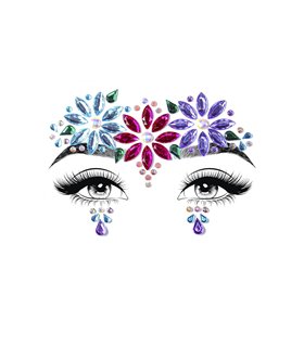 Dahlia face jewels sticker