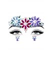 Kostümset - Dahlia Gesichtsjuwelen sticker mehrfarbig | Leg Avenue