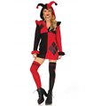 Kostüm - Gaukler schwarz rot | Leg Avenue