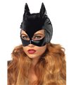 Kostümzubehör - Lack Katzenmaske schwarz | Leg Avenue