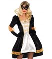 Kostüm - Masken Ball schwarz weiss gold | Leg Avenue