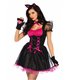 Kostüm E-Girl Katzen Kostüm schwarz pink | Leg Avenue