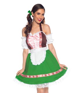 Gretchen Kostüm grün weiss | Leg Avenue