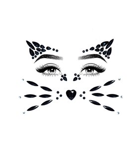 Animal face jewels sticker