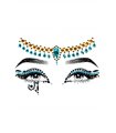 Kostümzubehör - Cleopatra Gesichtsjuwelen sticker mehrfarbig | Leg Avenue