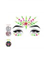 Kostümzubehör - Vibe Neon gesichts juwelen sticker mehrfarbig | Leg Avenue