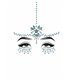 Karma gesichts juwelen sticker mehrfarbig | Leg Avenue