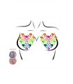 Kostümzubehör - Prism Nipple Juwelen Sticker Aufkleber mehrfarbig | Leg Avenue