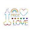 Kostümzubehör - Pride and Love Sticker mehrfarbig | Leg Avenue