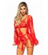 sexy netzbody mit Muster schwarz | Leg Avenue
