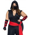 Kostüm - Schwarzer Ninja - Queen Size | Leg Avenue