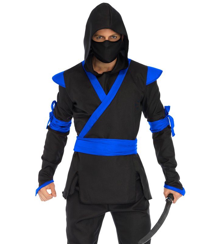 Ninja Kostüm blau-schwarz | Leg Avenue