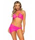 Glitzer Mesh Set 3 teilig BH G String Rock schwarz | Leg Avenue