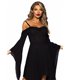 Kleid mit Glockenärmeln aus Baumwolle | Leg Avenue