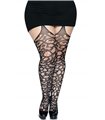 Elegante Strapsstrümpfe mit filigranem Spitzenmuster Queen Size | Leg Avenue