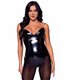 Lack Overall schulterfrei schwarz | Leg Avenue
