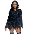 Poncho mit Spinnennetzmuster aus Strass | Leg Avenue