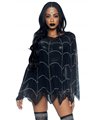 Sheer rhinestone poncho