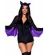Verführerischer Samt-Vampir-Bat Kostüm für Damen | Leg Avenue
