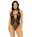 Bodysuit mit Keyhole-Ausschnitt aus Netz und Spitze | Leg Avenue