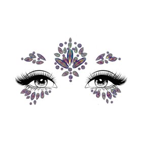 Verity face jewels sticker