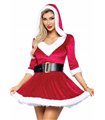 Kostüm - Mrs. Claus Kapuzenkleid | Leg Avenue