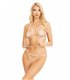 BH mit offenen Körbchen, G-String, Manschetten | Leg Avenue