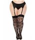 Heiße Wildrosen-Netzstrümpfe Queen Size | Leg Avenue