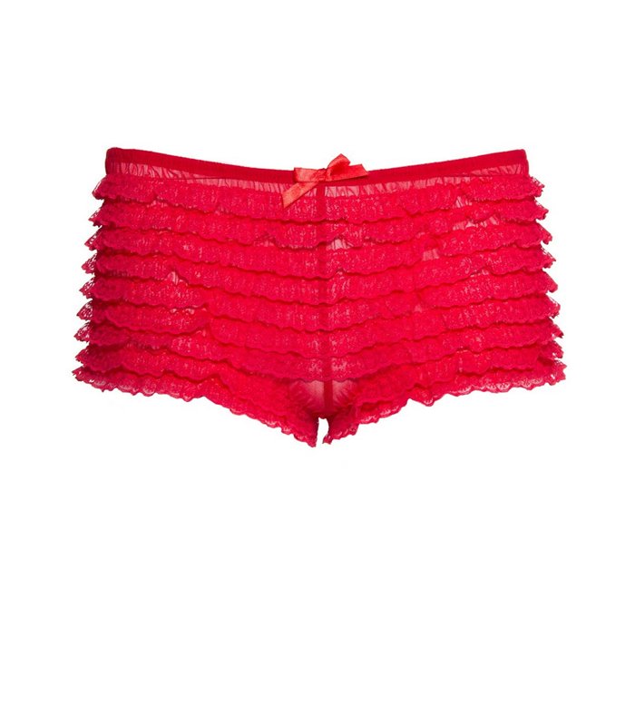 Lace Ruffle Tanga Short