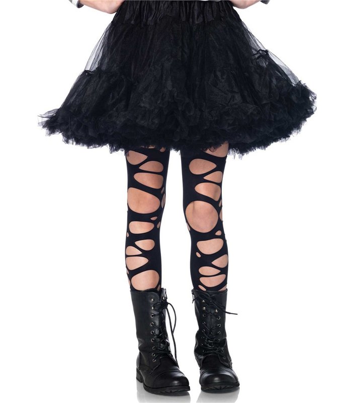Kids Tattered Pantyhose