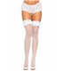 Netzstrümpfe mit Spitzeneinsatz und Schleifchen | Leg Avenue