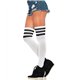 Sportliche Overknee Strümpfe schwarz | Leg Avenue