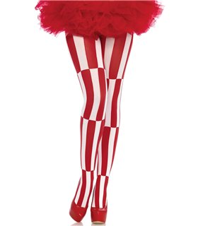 Optische Illusion Strumpfhose Schwarz/Weiß gestreift | Leg Avenue 