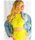 2tlg. Set Top & Highwaist String mit Mandala Muster | Leg Avenue