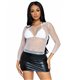 Netz-Shirt mit langen Ärmeln | Leg Avenue