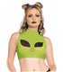 Alien-Netz-Crop-Top grün | Leg Avenue