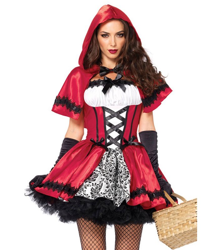 Kostümzubehör Gothic Rotkäppchen | Leg Avenue