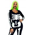 Skelett Catsuit-Kostüm für Halloween | Leg Avenue