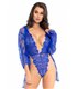 Floral lace teddy & robe