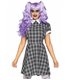 Plaid babydoll dress