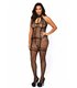 Fischernetz und freien Rücken offener Schritt Queensize schwarz | Leg Avenue